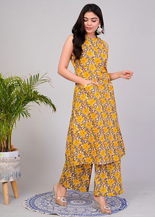 Yellow In-cut Coordset