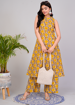 Yellow In-cut Coordset