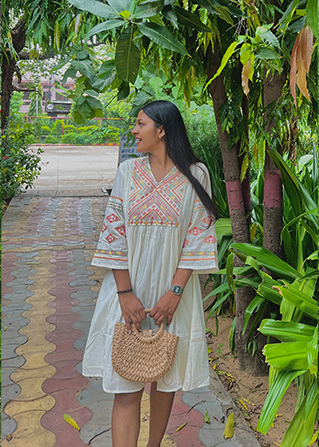 Mal Embroidery Dress