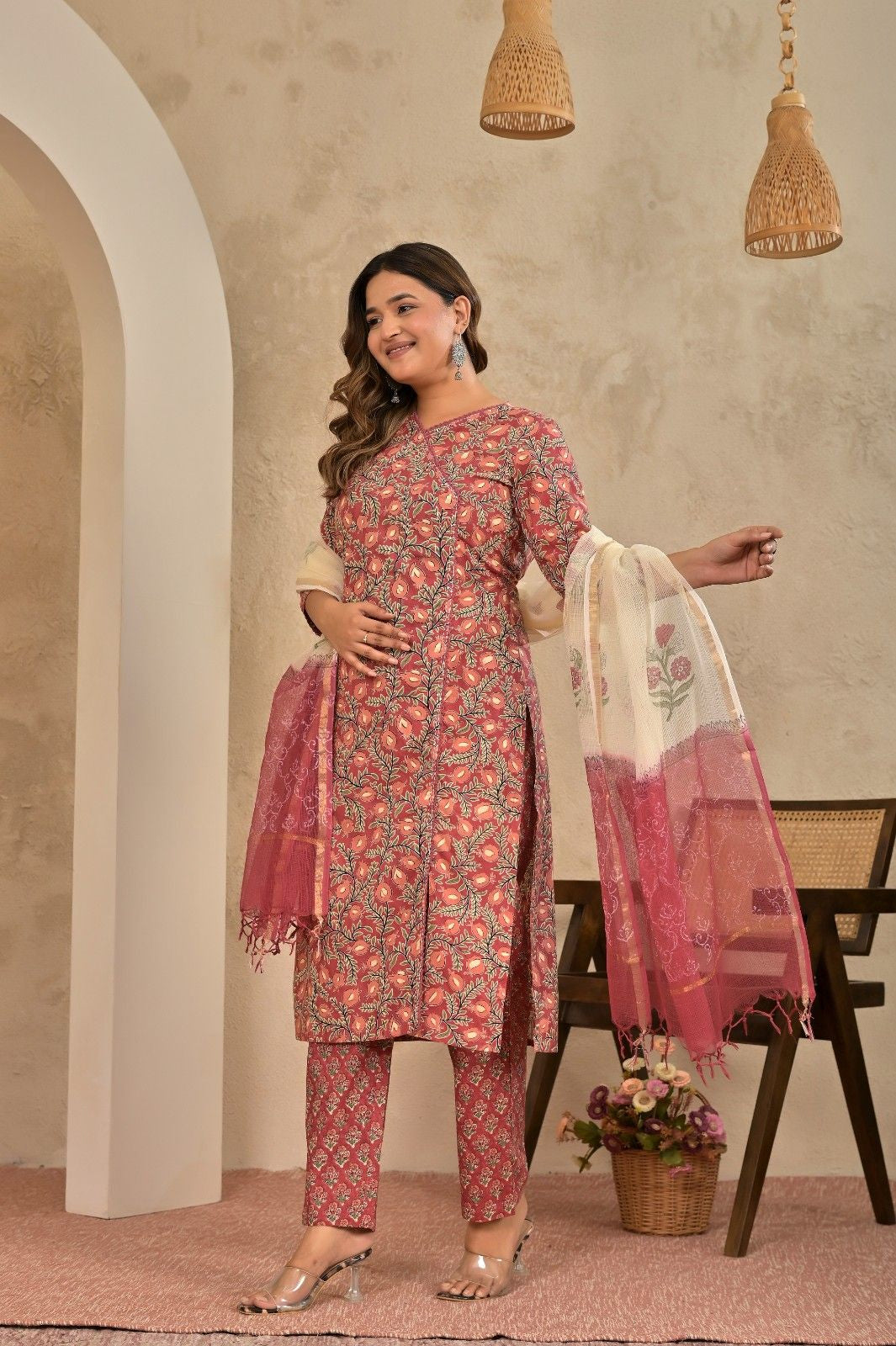 Red Anarkali Suit
