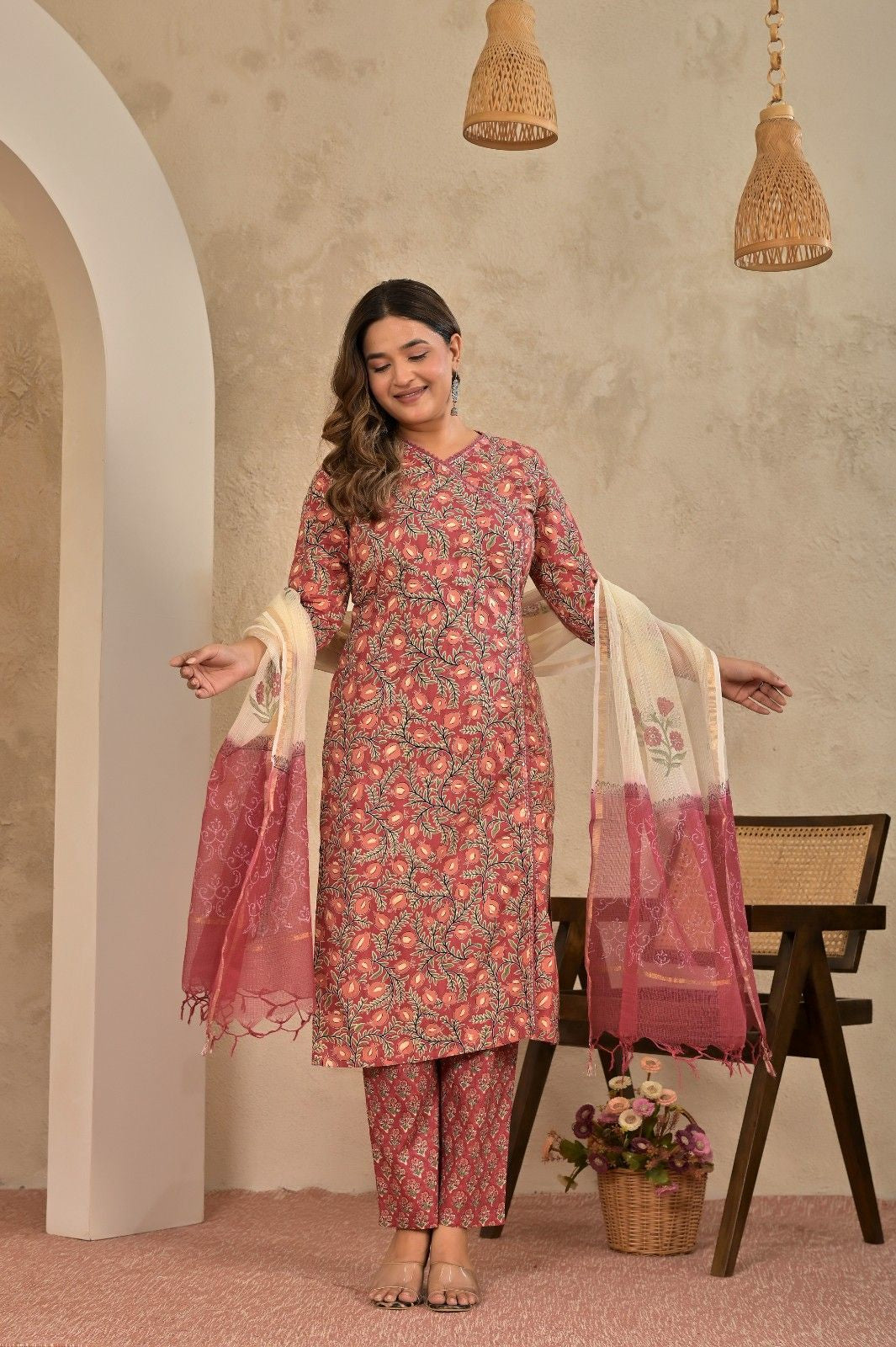 Red Anarkali Suit