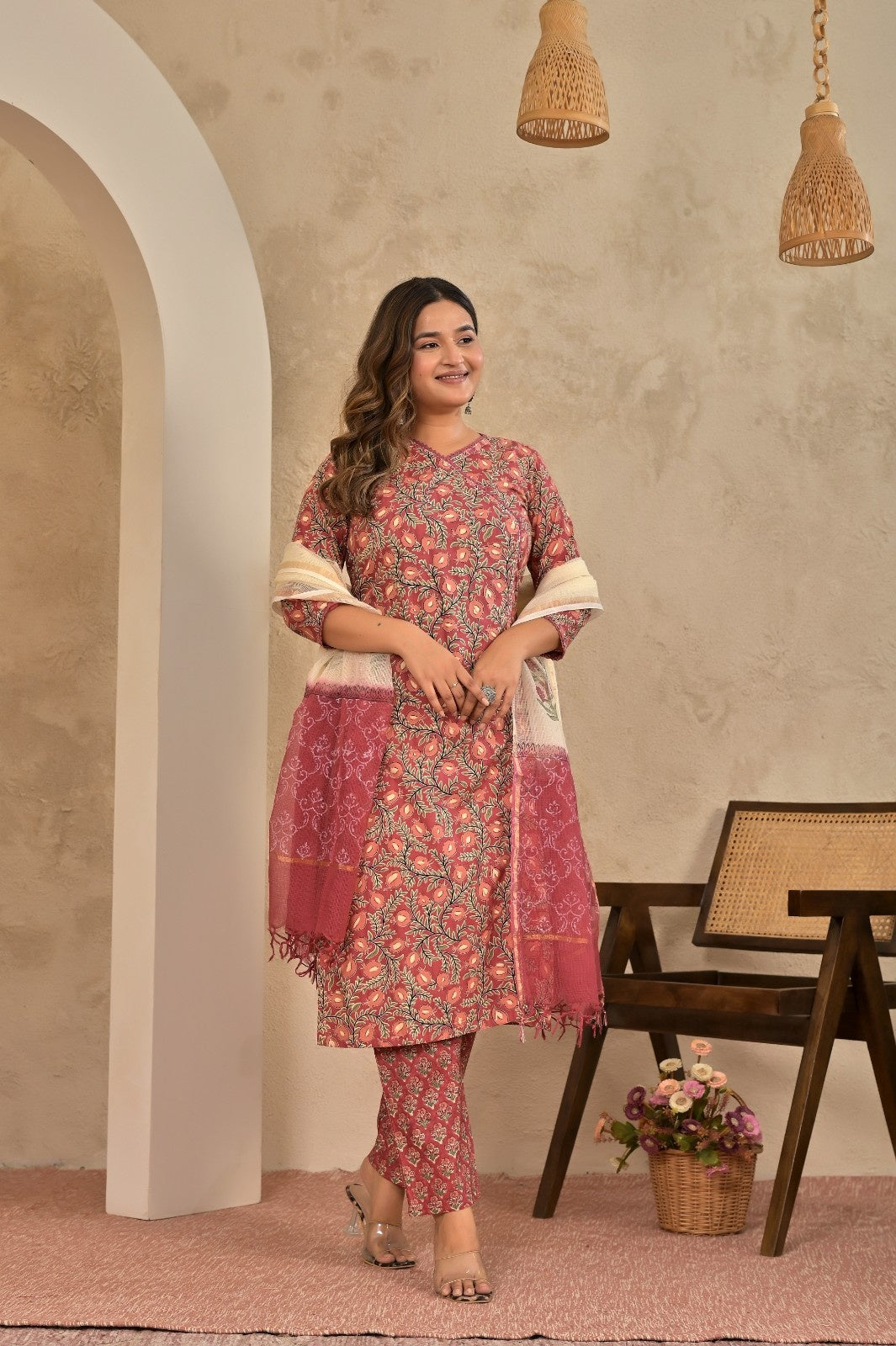 Red Anarkali Suit
