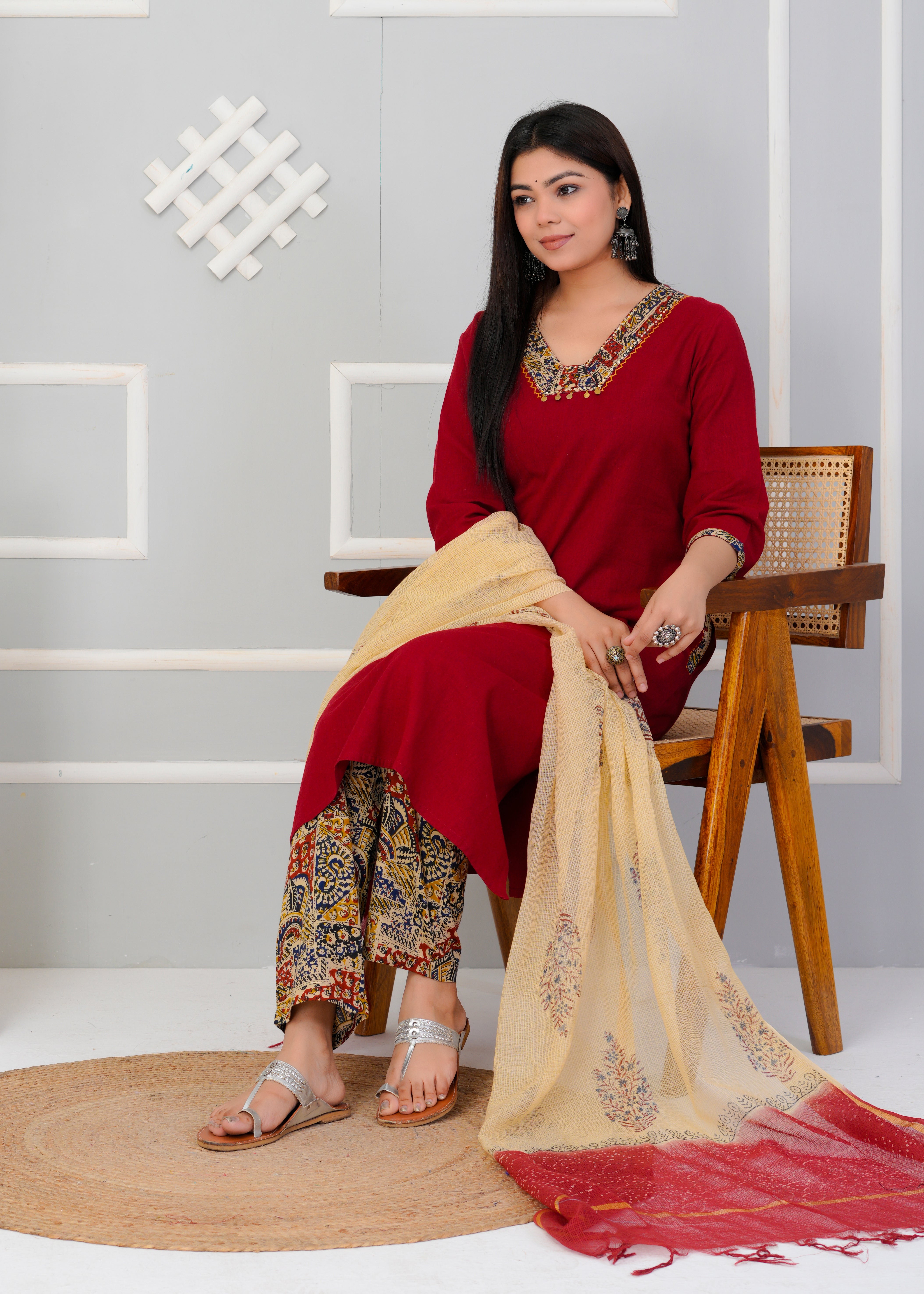 Laal-Tarang Suit Set