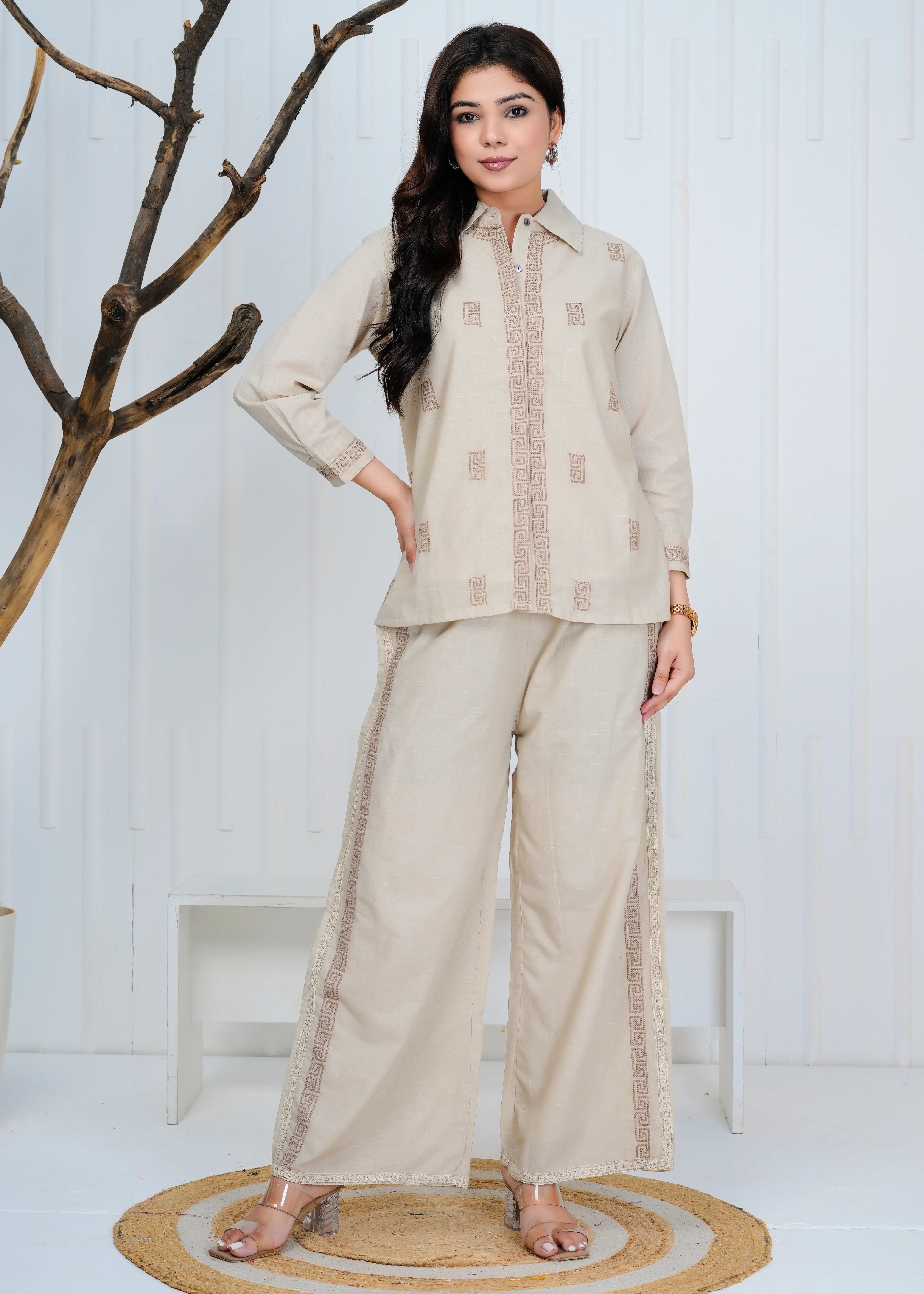 Beige Bloom Coordset