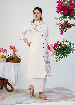 Embroidered Bloom Coordset