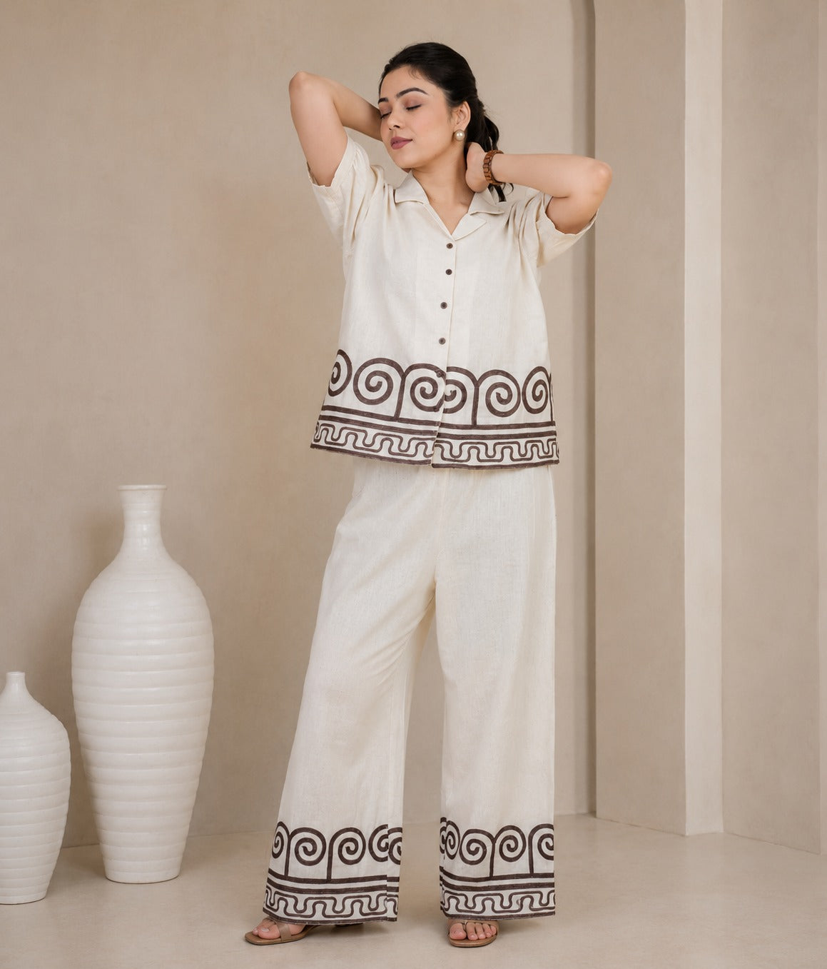 Off-White Chic Dori Co‐ord Set