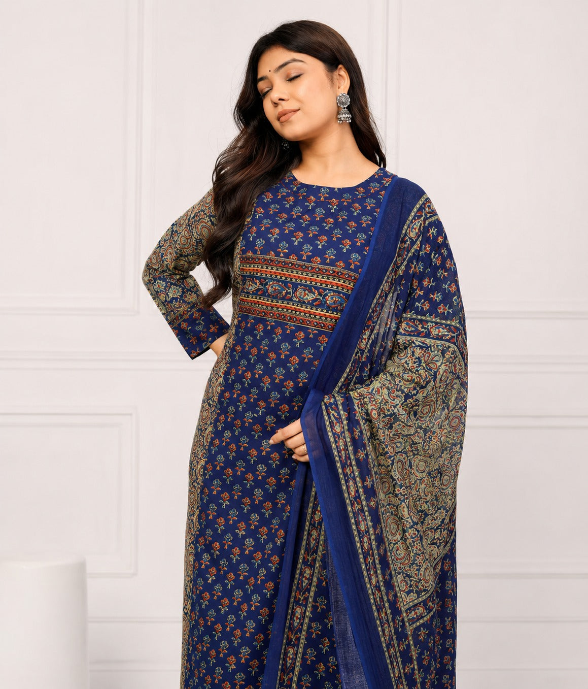 Ajrak Raga Suit Set