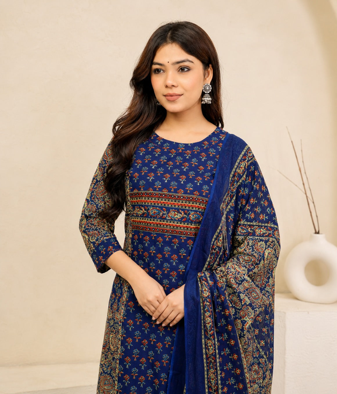 Ajrak Raga Suit Set