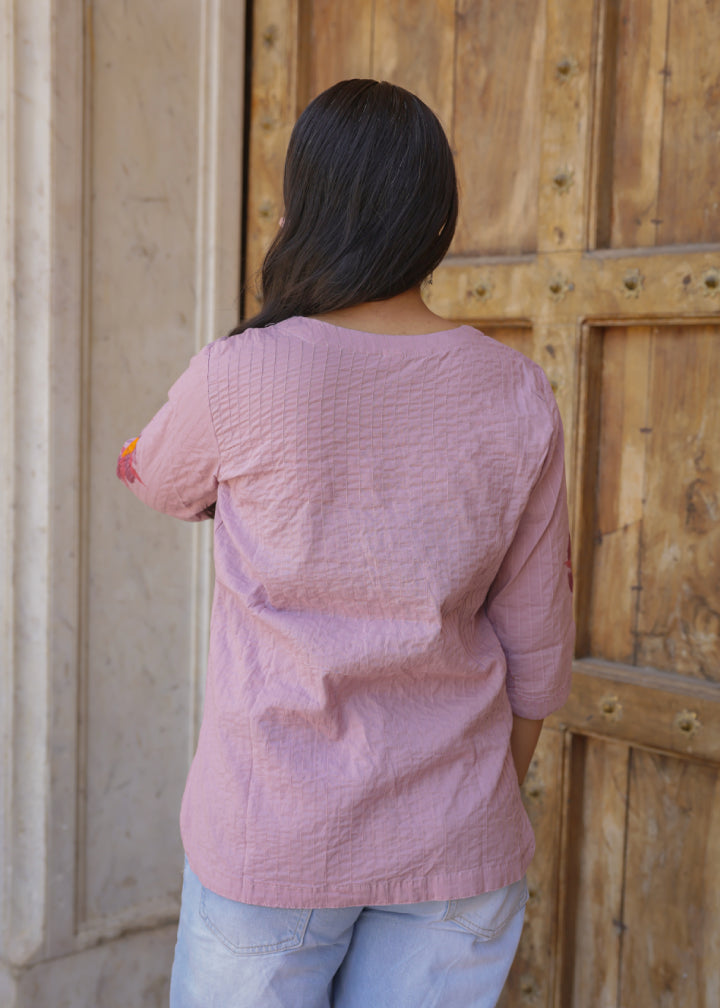 Lavendar Floral Top