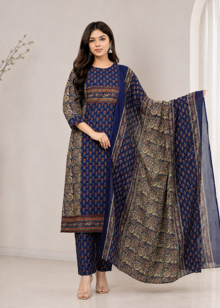 Ajrak Raga Suit Set