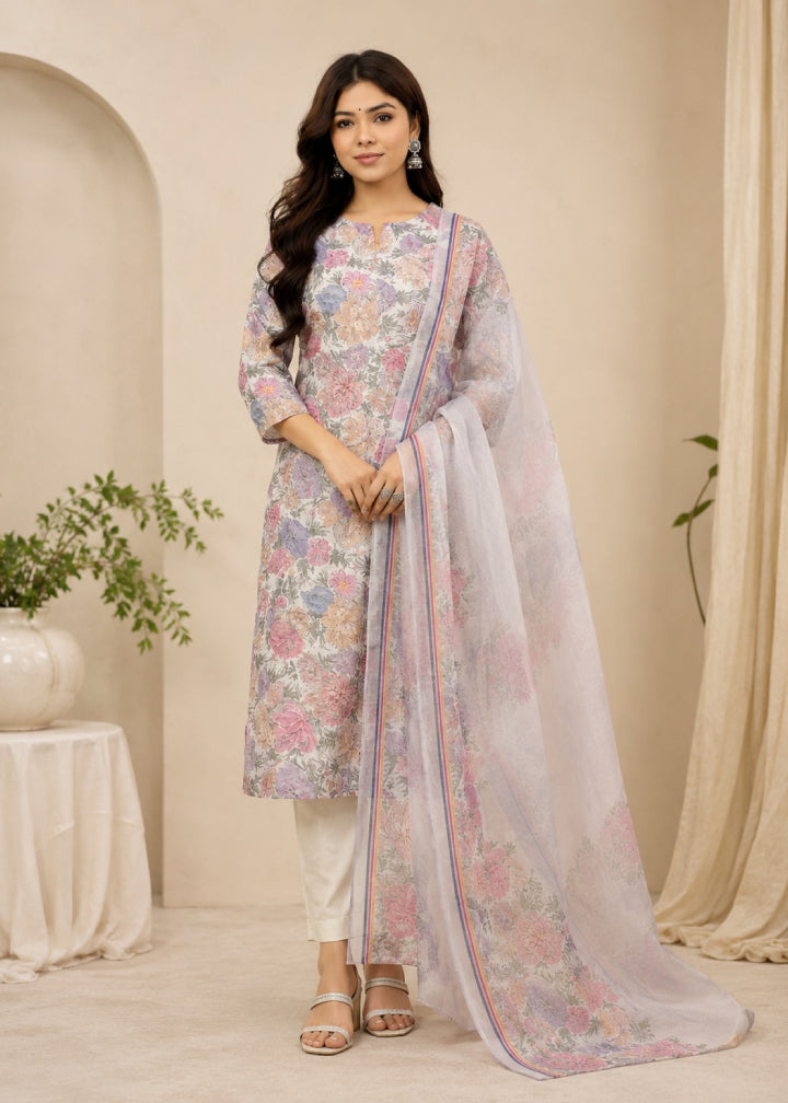 Floral Sifli Suit Set