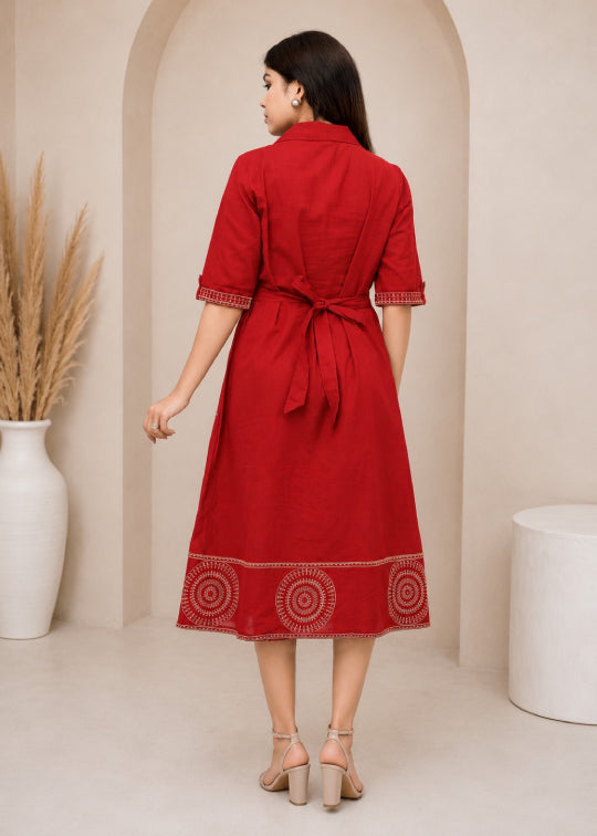 Red Choki Dani Dress