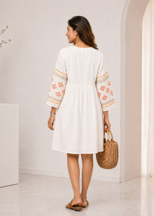 Mal Embroidery Dress