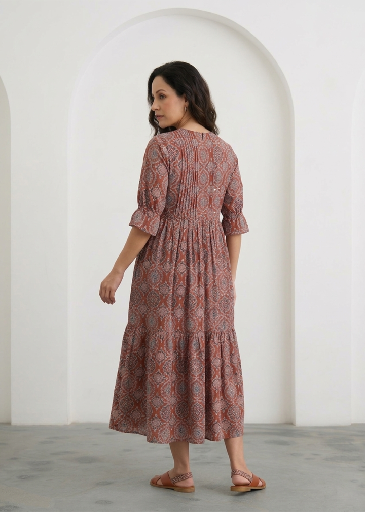 Ethnic Print Summer Dress