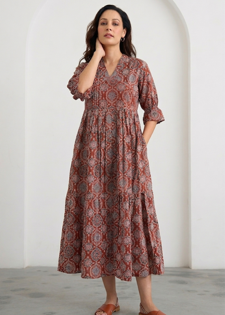 Ethnic Print Summer Dress