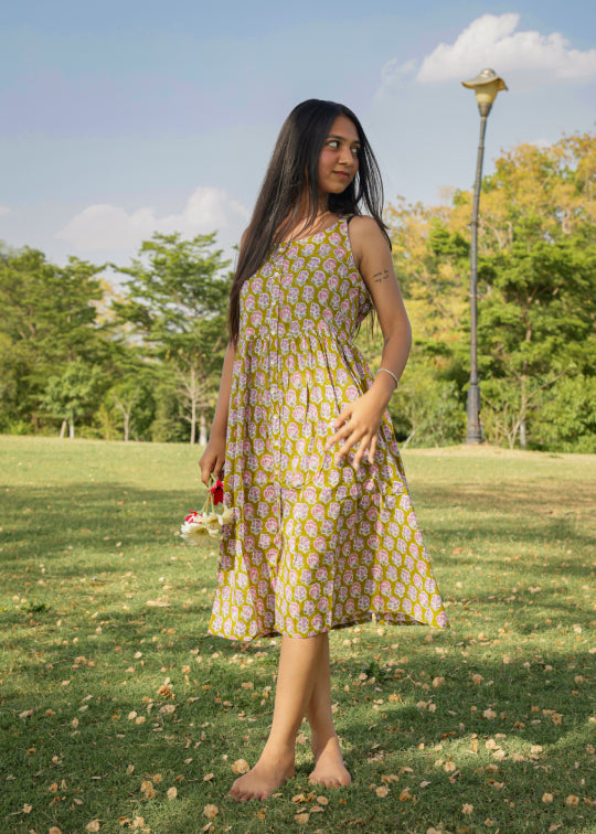 Handblock Summer Dress